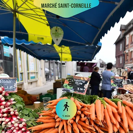 Le Corneille - Ideal Pros & Couples - Coeur Historique - Chateau 5min - Gare 10min - Au Calme - Fibre Apartment Compiègne